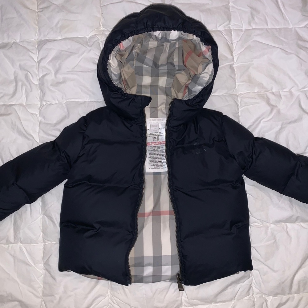 Burberry baby puffer down coat 12 months